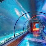 Акрилді аквариумның ұзын тонналы дизайны